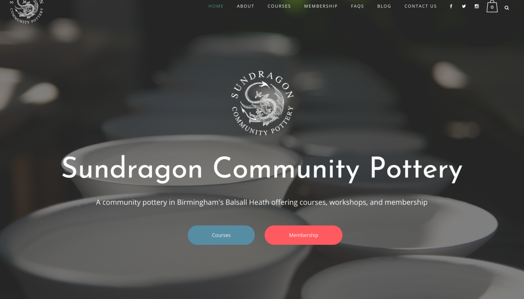 Sundragon Community Pottery website